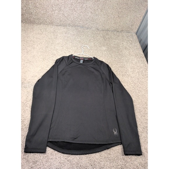 Spyder Other - Spyder Active Mens Black Long Sleeve Performance Base Layer Top Large Thumbholes